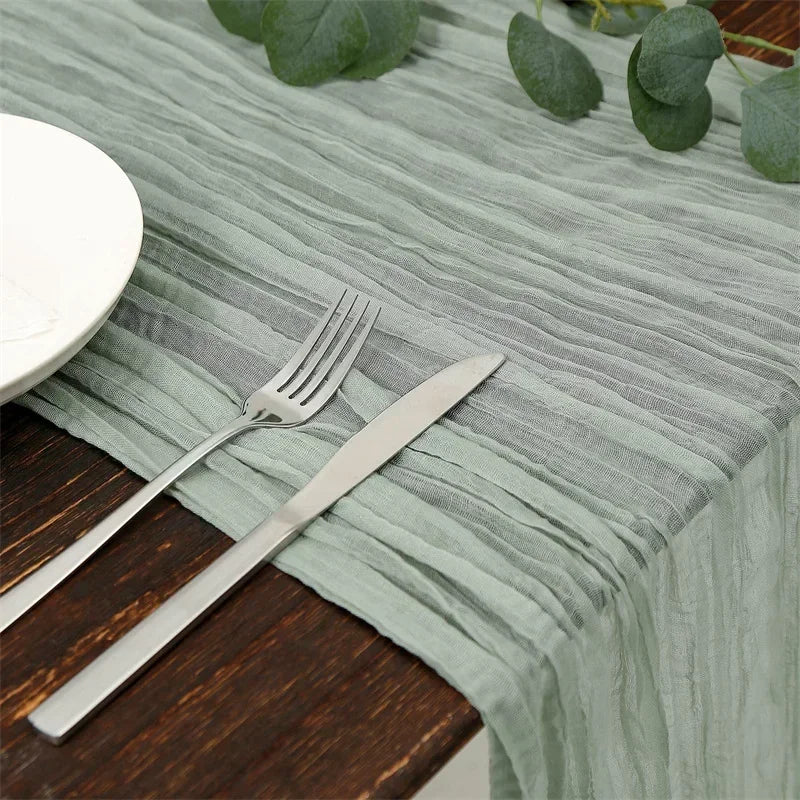 Table Runner Dinning  Decoration 90*300CM Rustic Beach Wedding Table Runners