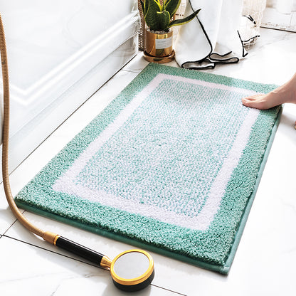 Coastal colors Anti Slip Bath Mat With Latex Backing