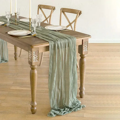 Table Runner Dinning  Decoration 90*300CM Rustic Beach Wedding Table Runners