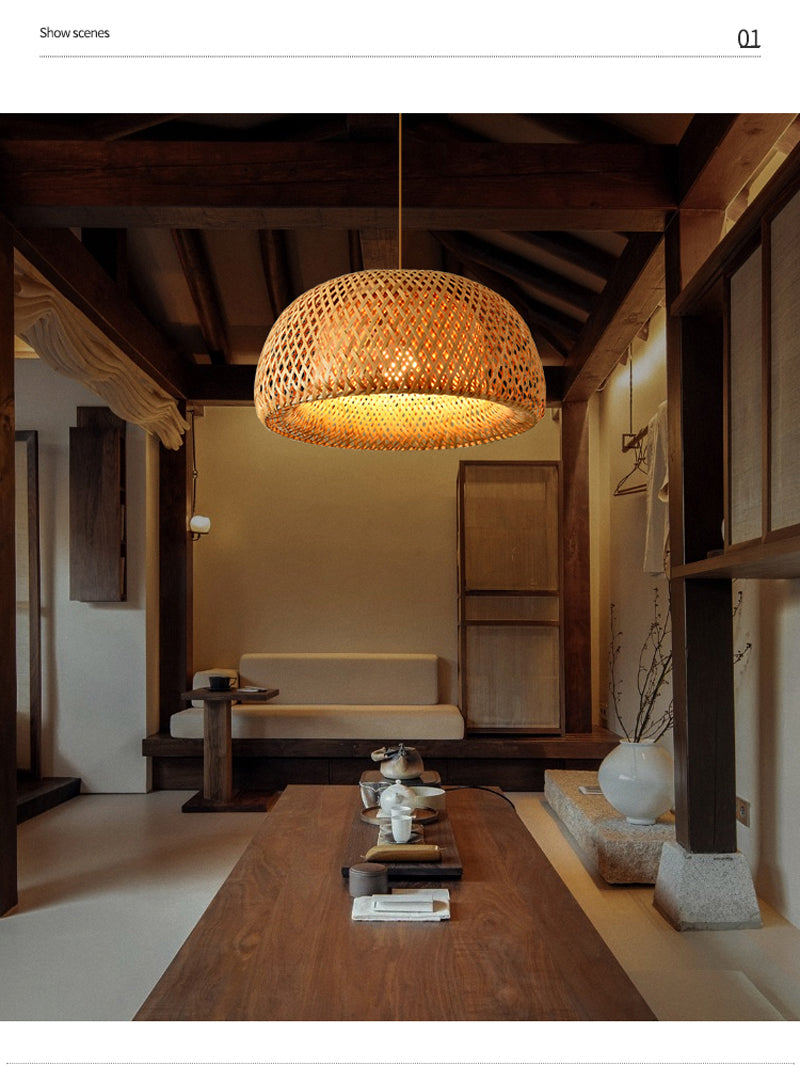 Hand Knitted Style Weaving Hanging Lamps