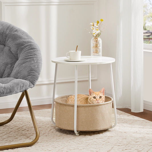 JHK Small Round Side End Table For Living Room