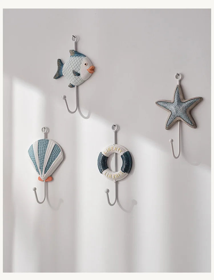 Starfish Cast Iron Wall Hooks