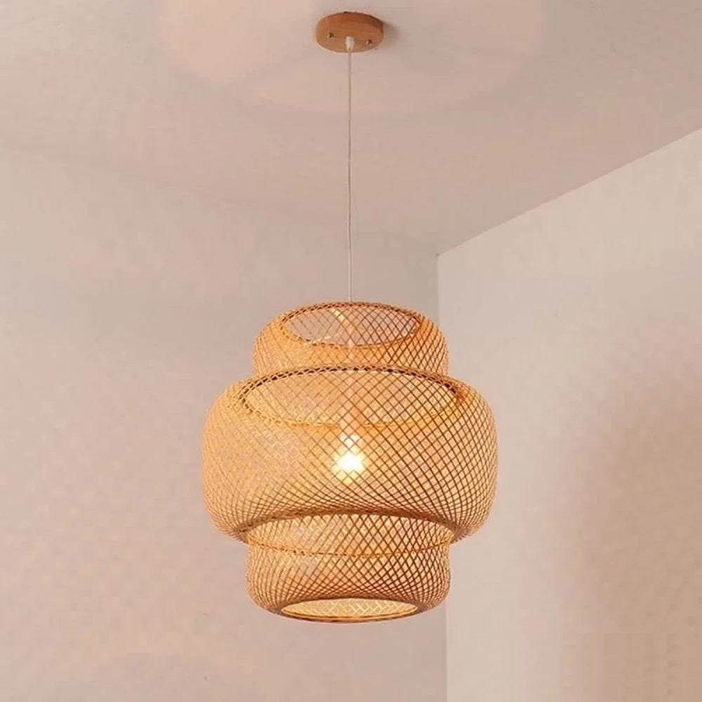 Hand Knitted Style Weaving Hanging Lamps