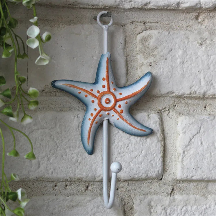 Starfish Cast Iron Wall Hooks