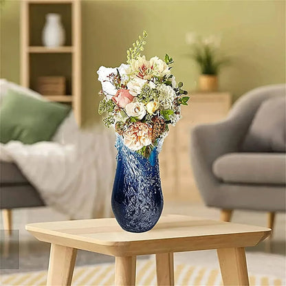 New Arrival Ocean Wave Vase Handmade Resin Art