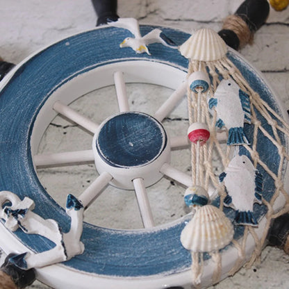 Wooden Beach Ship Wheel Charming Home Decor