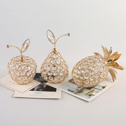 1pc Gold Crystal Pineapple Ornament