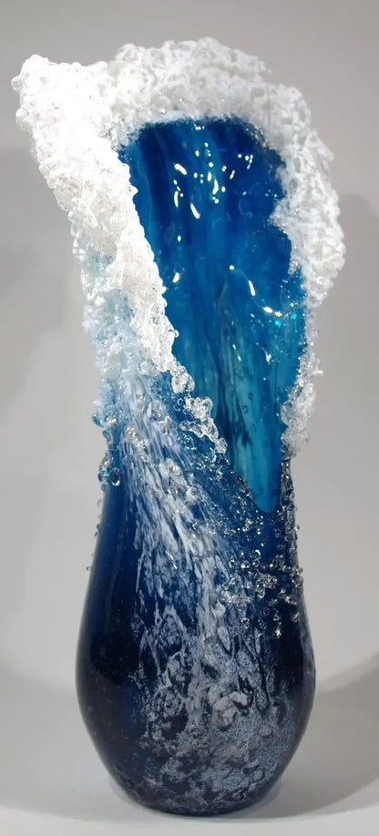 New Arrival Ocean Wave Vase Handmade Resin Art