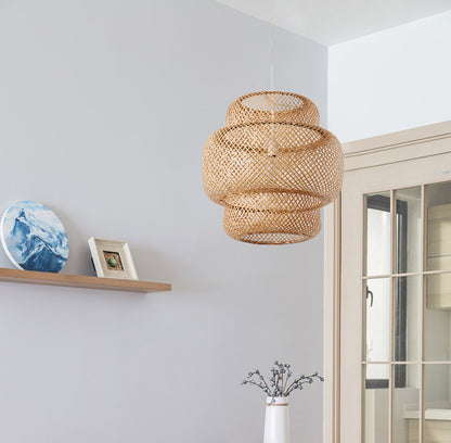 Hand Knitted Style Weaving Hanging Lamps