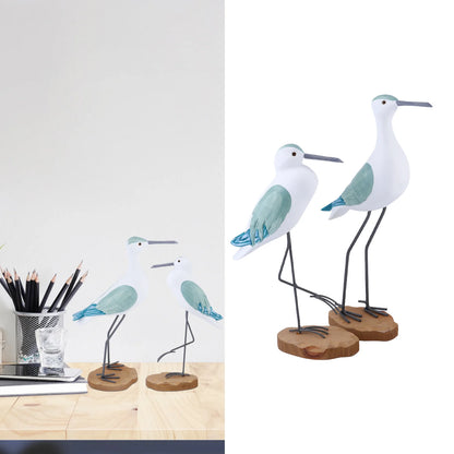 Seagull Bird Wooden Statue