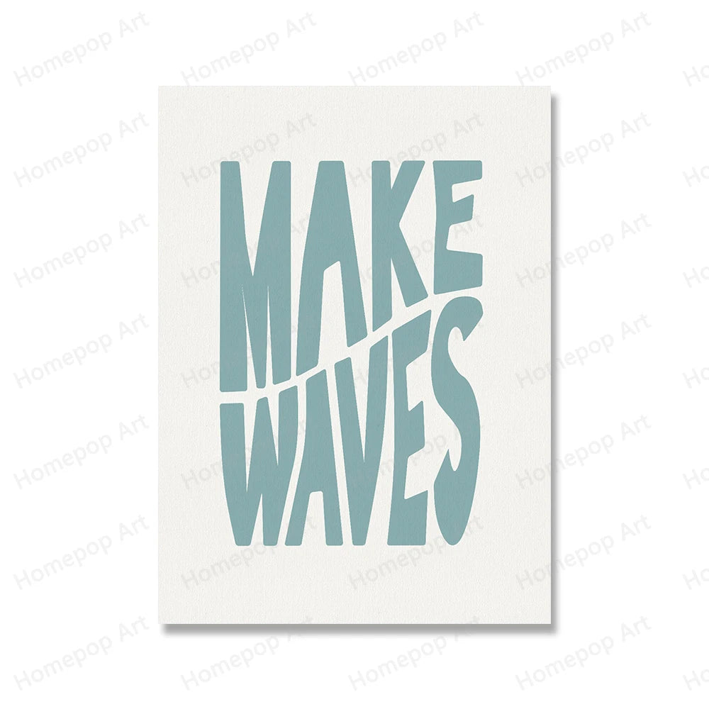 Make Waves Surf Posters