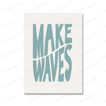 Make Waves Surf Posters