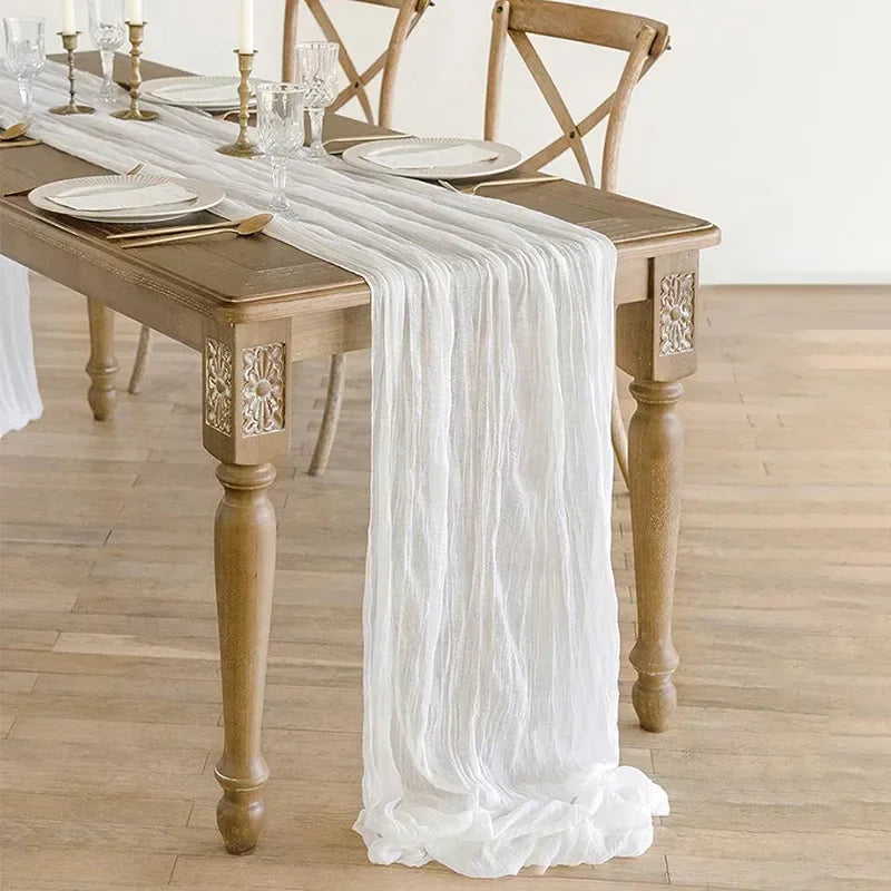 Table Runner Dinning  Decoration 90*300CM Rustic Beach Wedding Table Runners